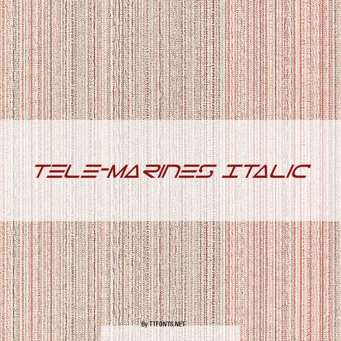 Tele-Marines Italic example